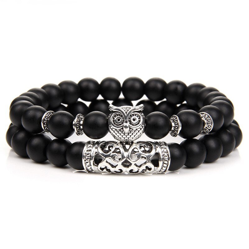 Bracelet Onyx Noir "Kristen"