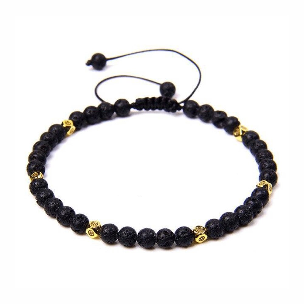 Bracelet Perle Pierre De Lave