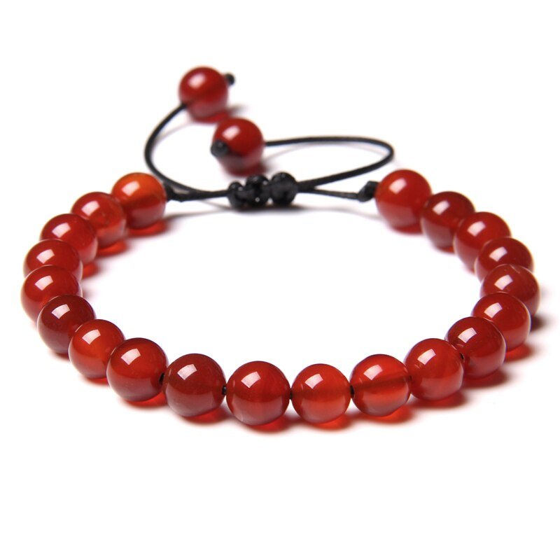 Bracelet Perles Agate 8mm "Azalina"