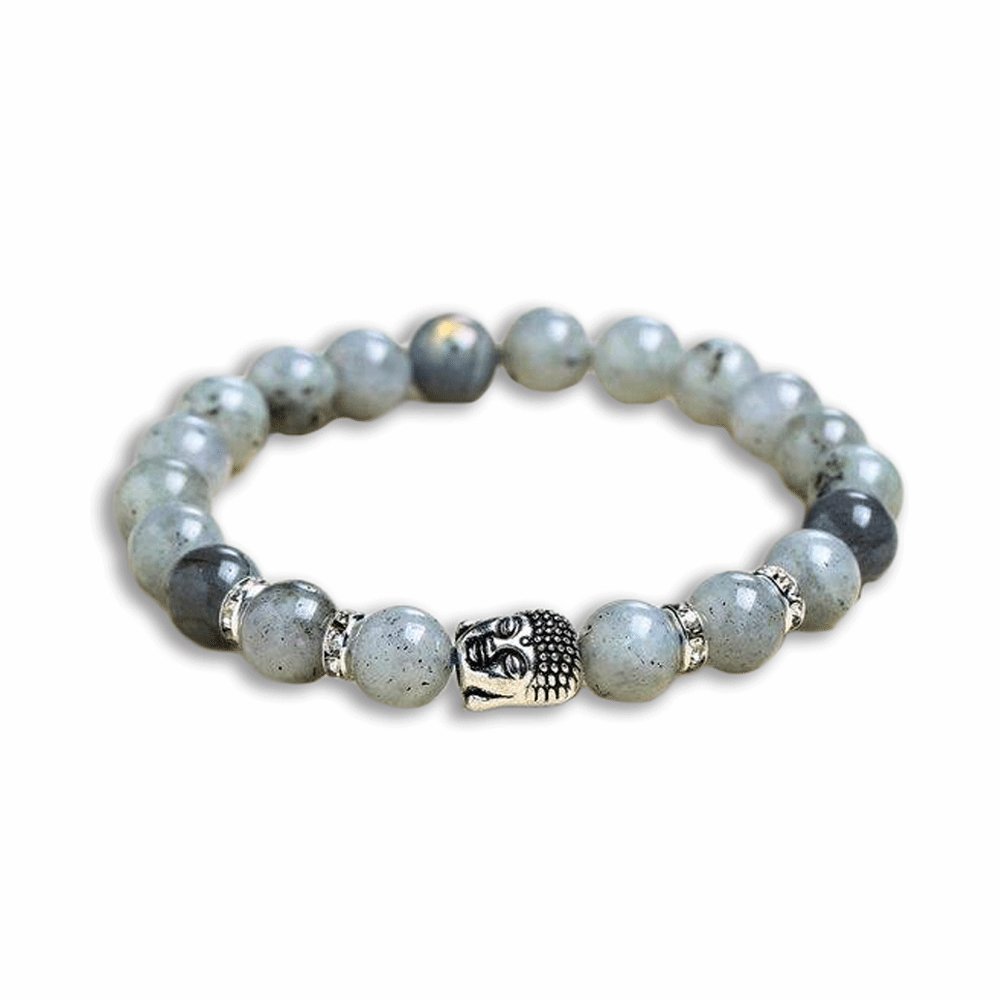 Bracelet Perles Bouddha Spectrolite