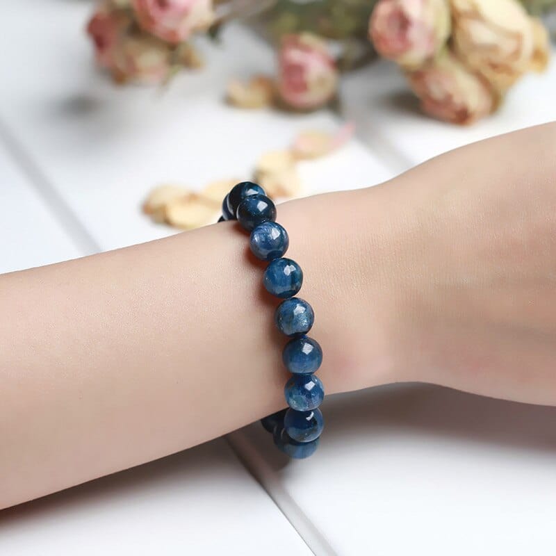 Bracelet Perles Naturelles Cyanite