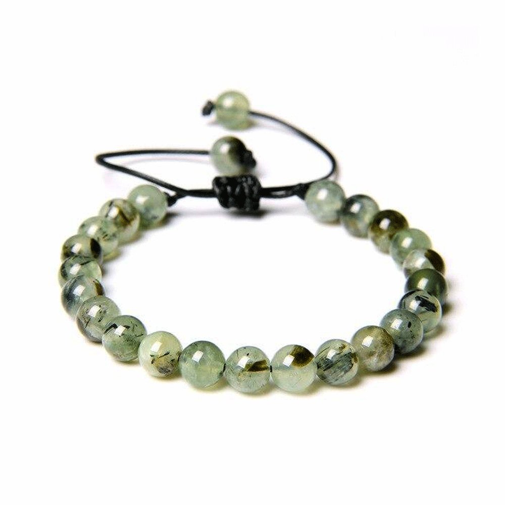 Bracelet Perles Naturelles En Pierre Préhnite