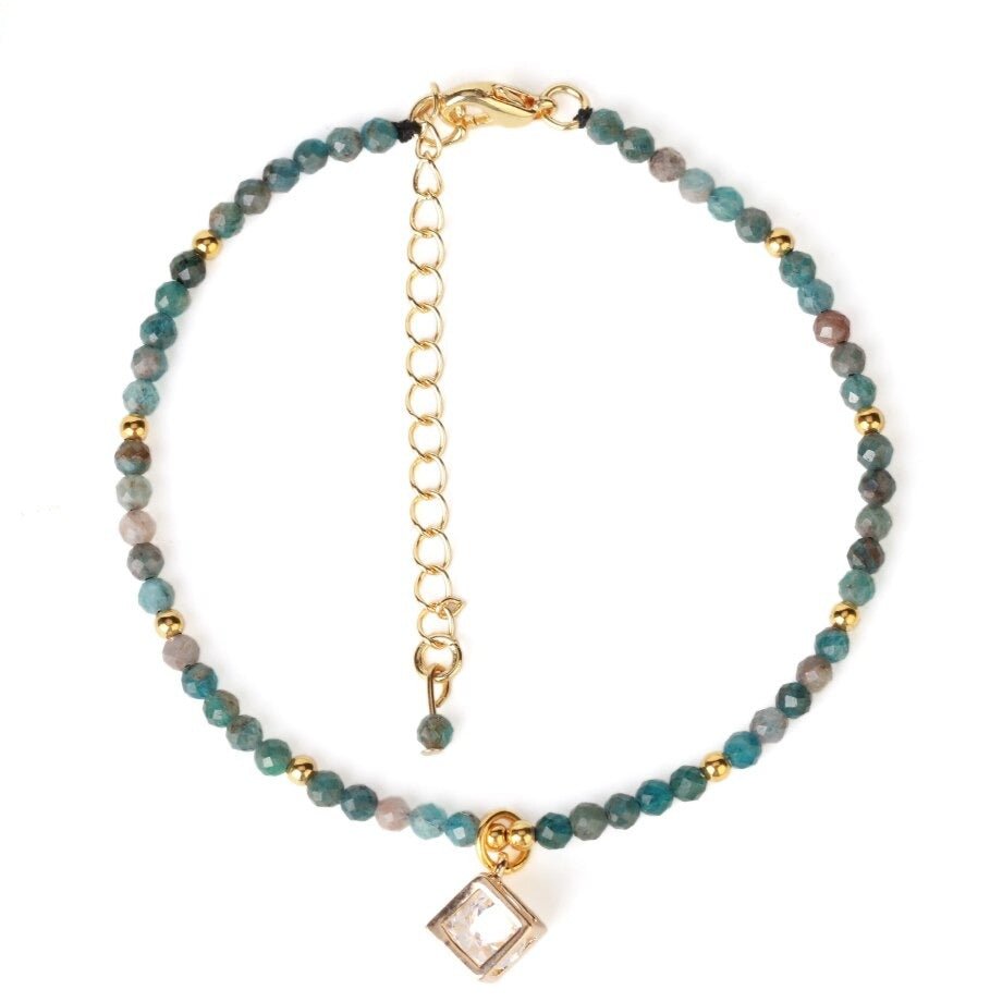 Bracelet Perles Naturelles Pierre Apatite
