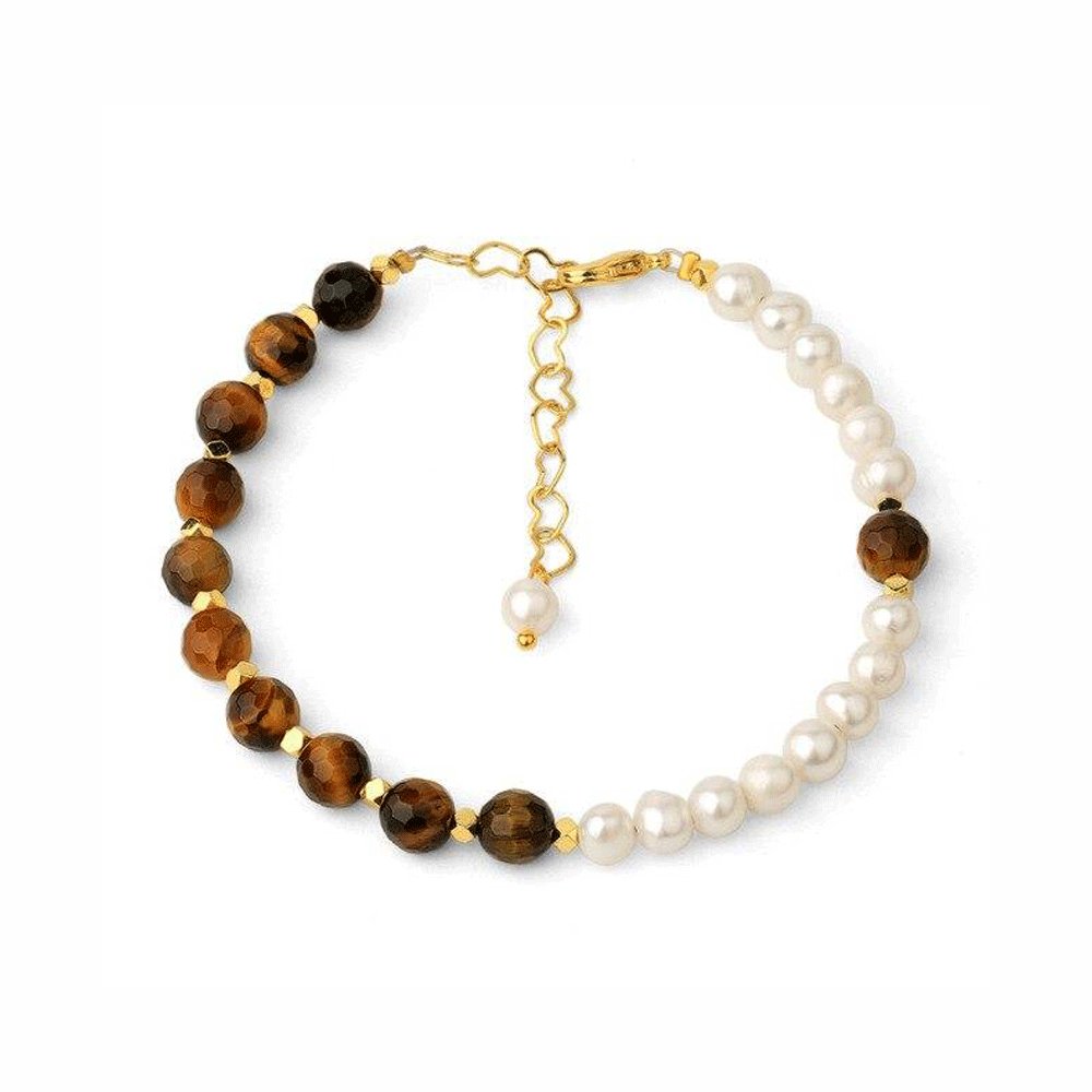 Bracelet Perles Oeil De Tigre "Inna"