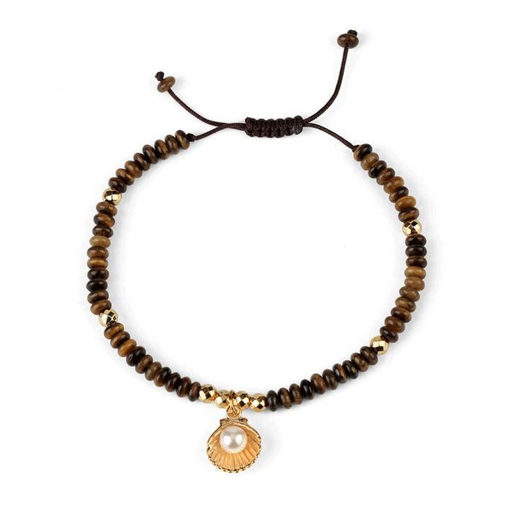 Bracelet Perles Oeil De Tigre "Olya"
