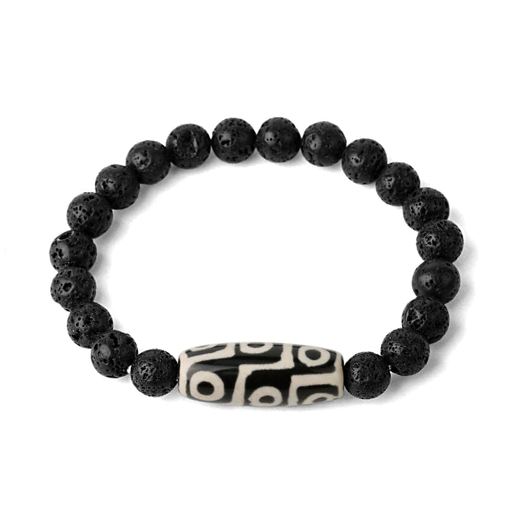 Bracelet Perles Pierre Dzi & Pierre De Lave