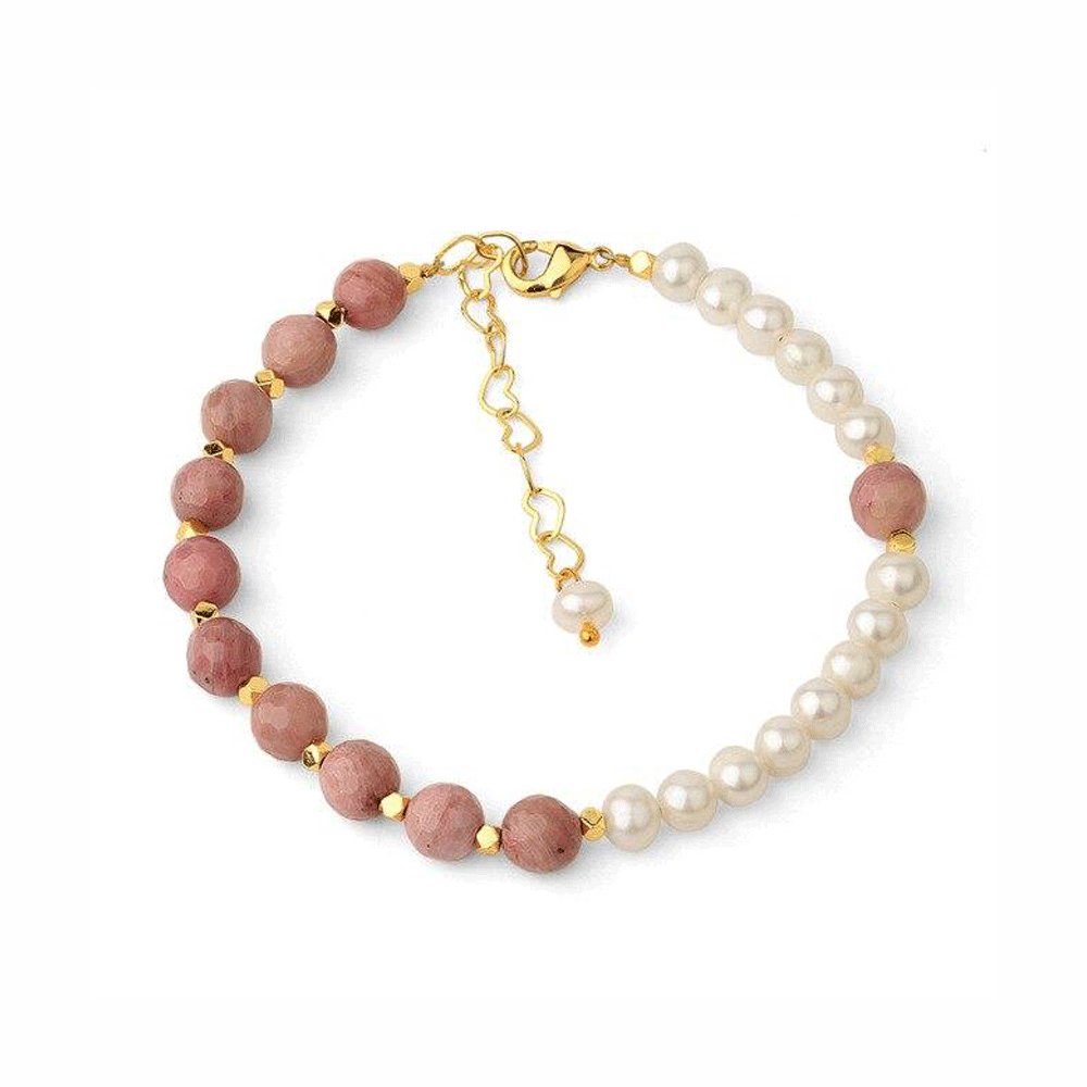 Bracelet Perles Rhodolite "Tina"
