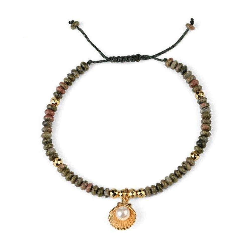 Bracelet Perles Unakite "Alice"