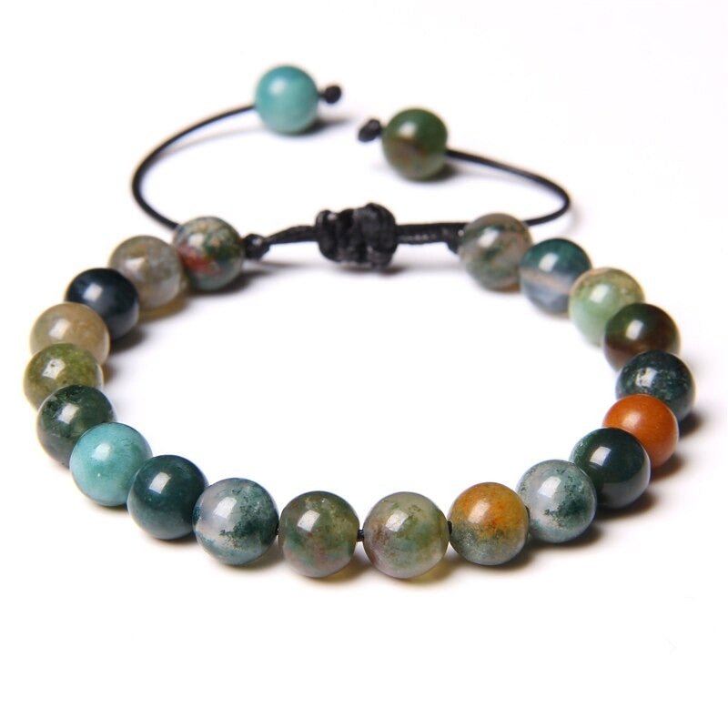 Bracelet Pierre Agate 8mm "Rosalba"