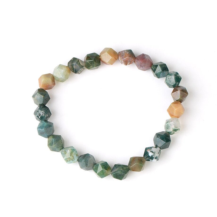 Bracelet Pierre Agate "Fleuriana"