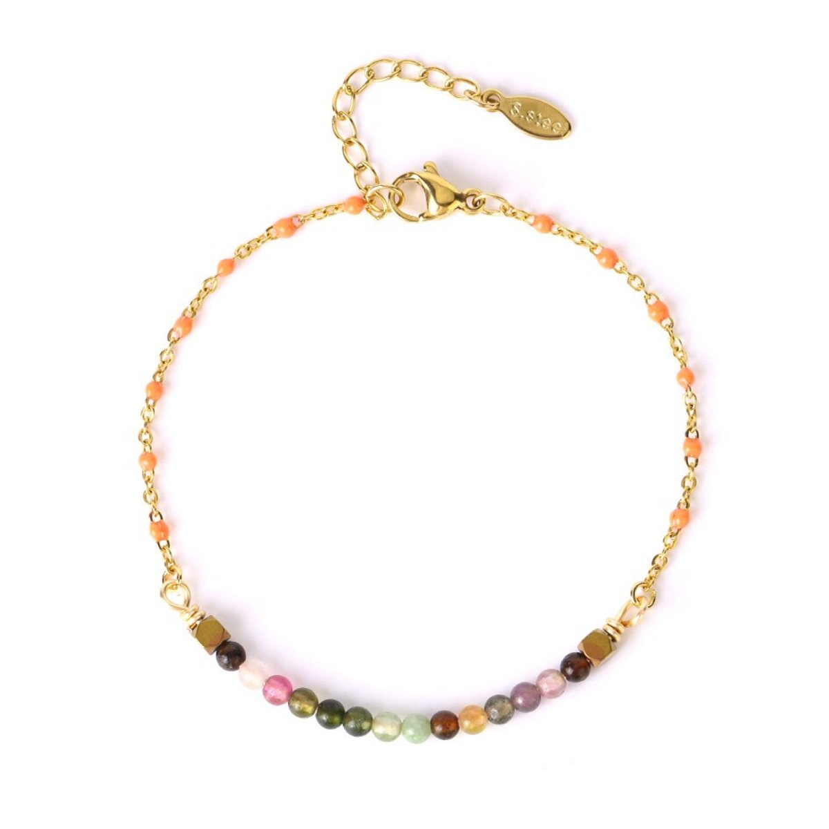 Bracelet Pierre Agate Indienne "Arianthe"