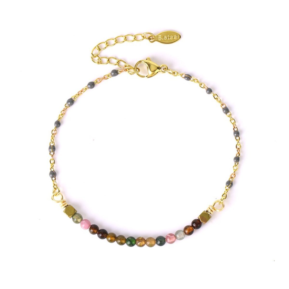 Bracelet Pierre Agate Indienne "Fiorella"