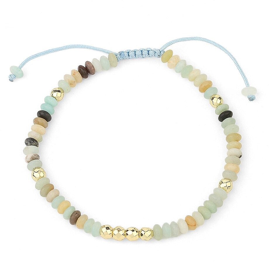 Bracelet Pierre Amazonite "Lya"