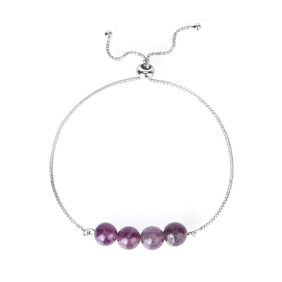 Bracelet Pierre Améthyste "Adèle"
