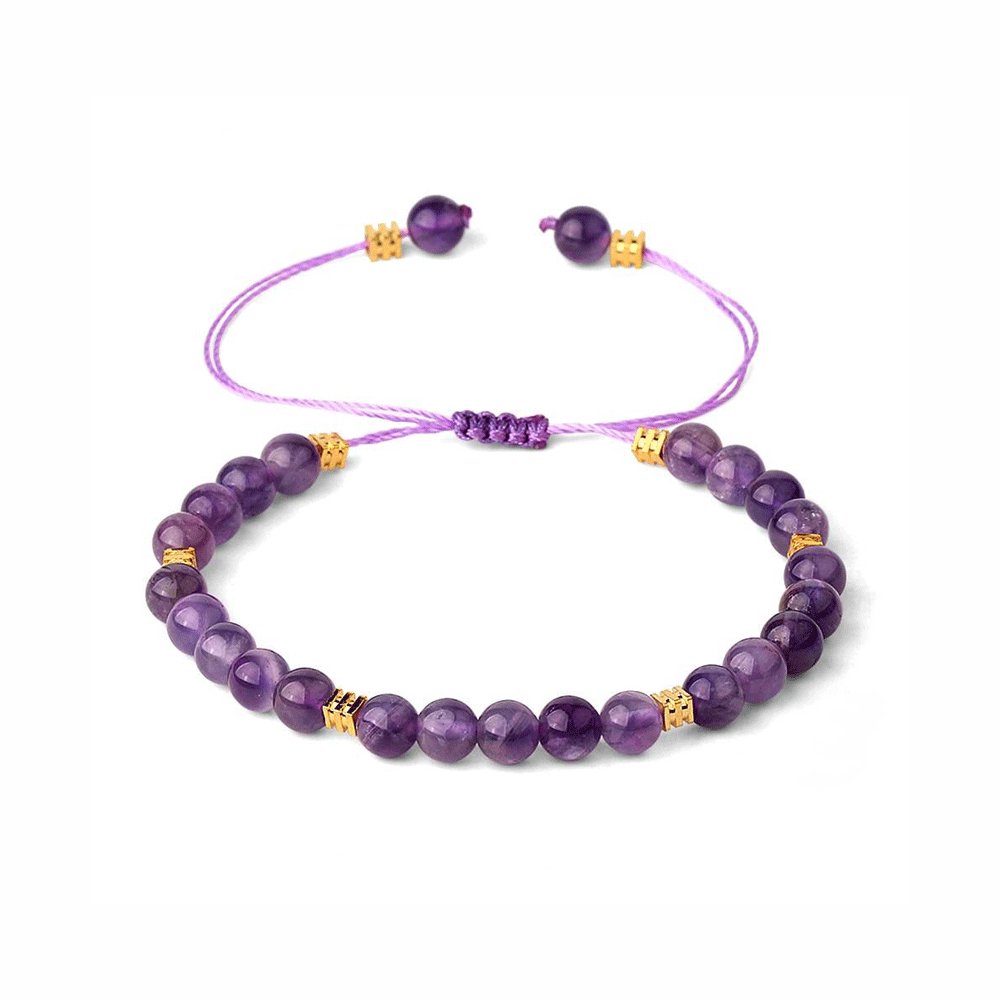 Bracelet Pierre Améthyste "Daphné"