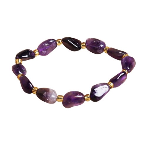 Bracelet Pierre Améthyste "Médée"