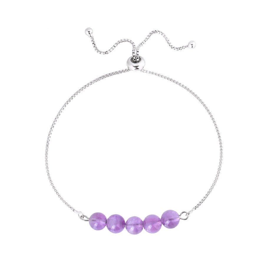 Bracelet Pierre Améthyste "Olivia"