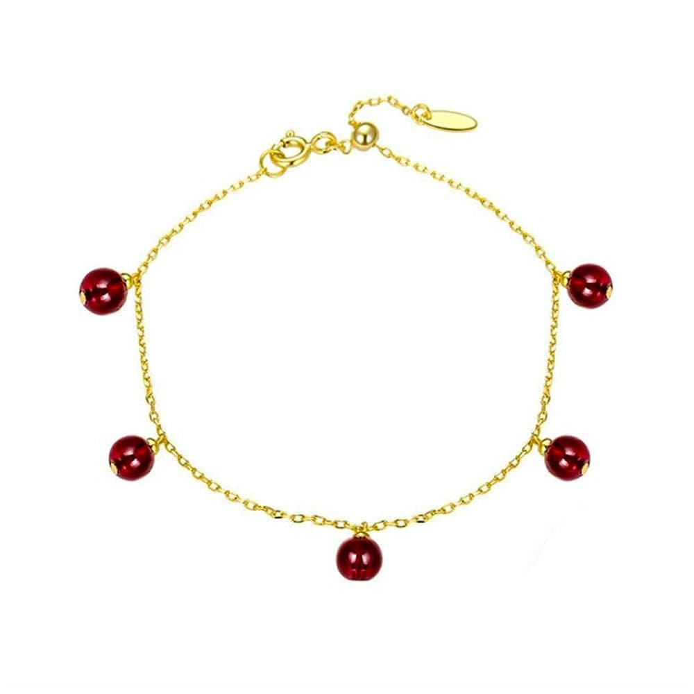 Bracelet Pierre Grenat "Ema"