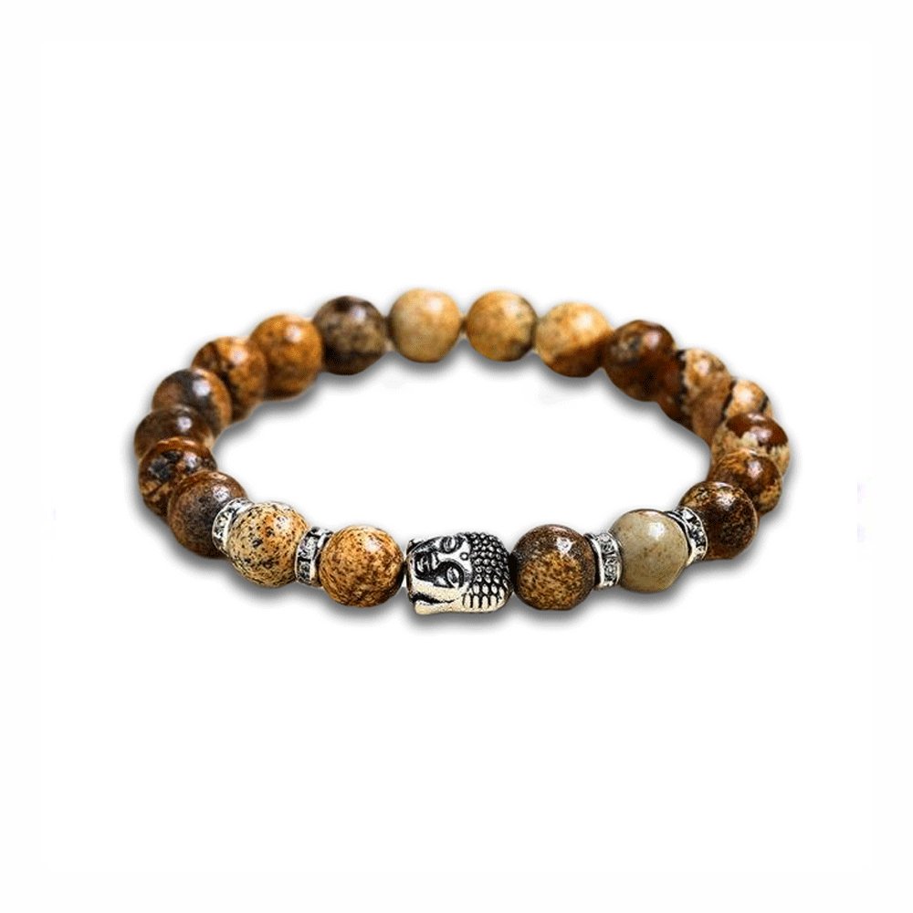 Bracelet Pierre Jaspe Paysage "Amy"