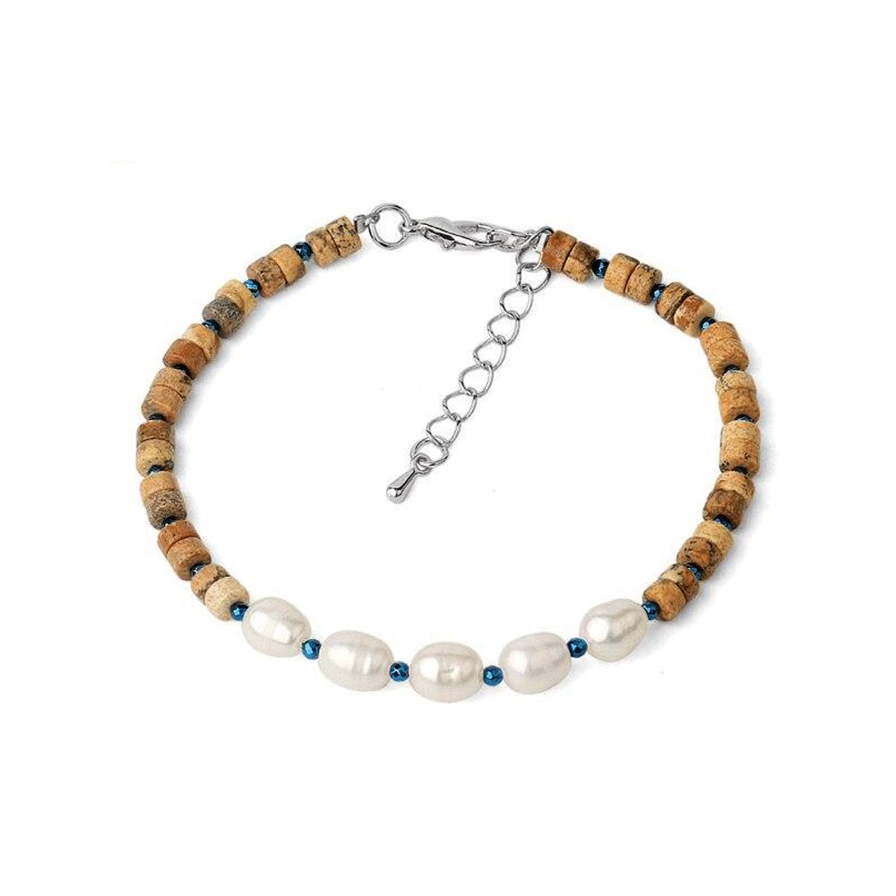 Bracelet Pierre Jaspe Paysage "Lyna"