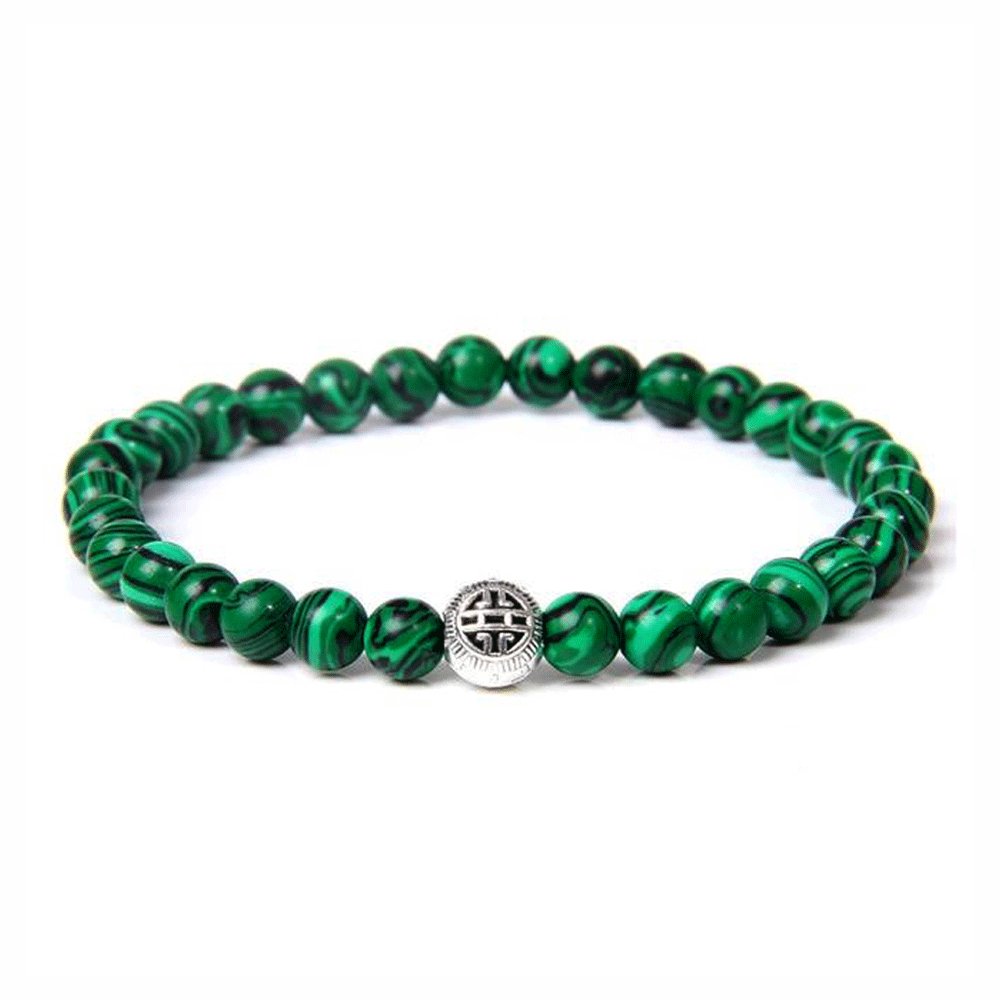 Bracelet Pierre Malachite "Coline"