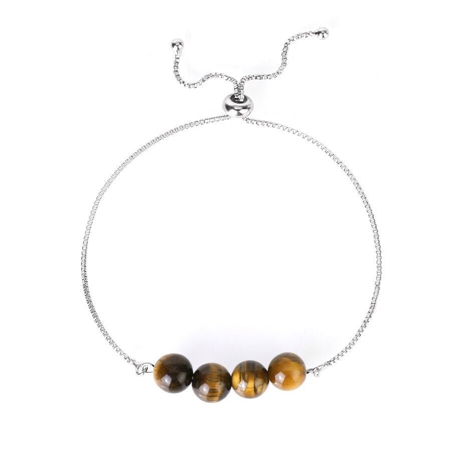 Bracelet Pierre Oeil De Tigre "Kamila"