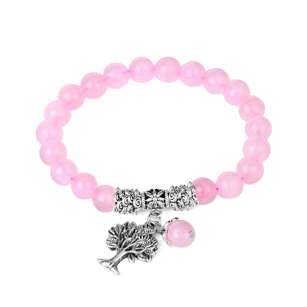 Bracelet Pierre Quartz Rose "Célia"