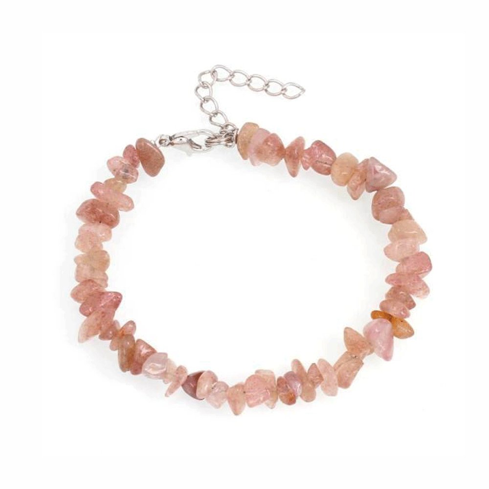 Bracelet Pierre Quartz Rose "Denize"
