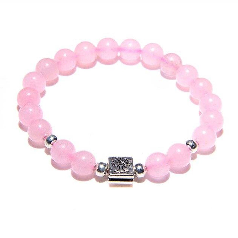 Bracelet Pierre Quartz Rose "Loïse"