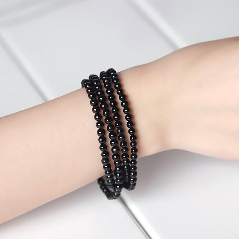 Bracelet Pierre Tourmaline Noire "Chiara"