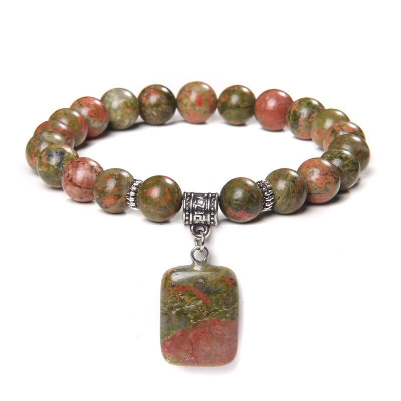 Bracelet Pierre Unakite "Nélia"