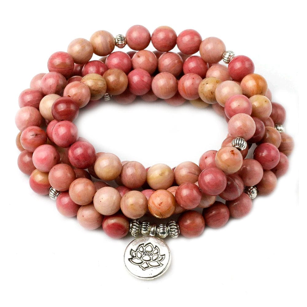Bracelet Rhodochrosite Mâlâ "Alix"