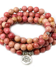 Bracelet Rhodochrosite Mâlâ "Alix"