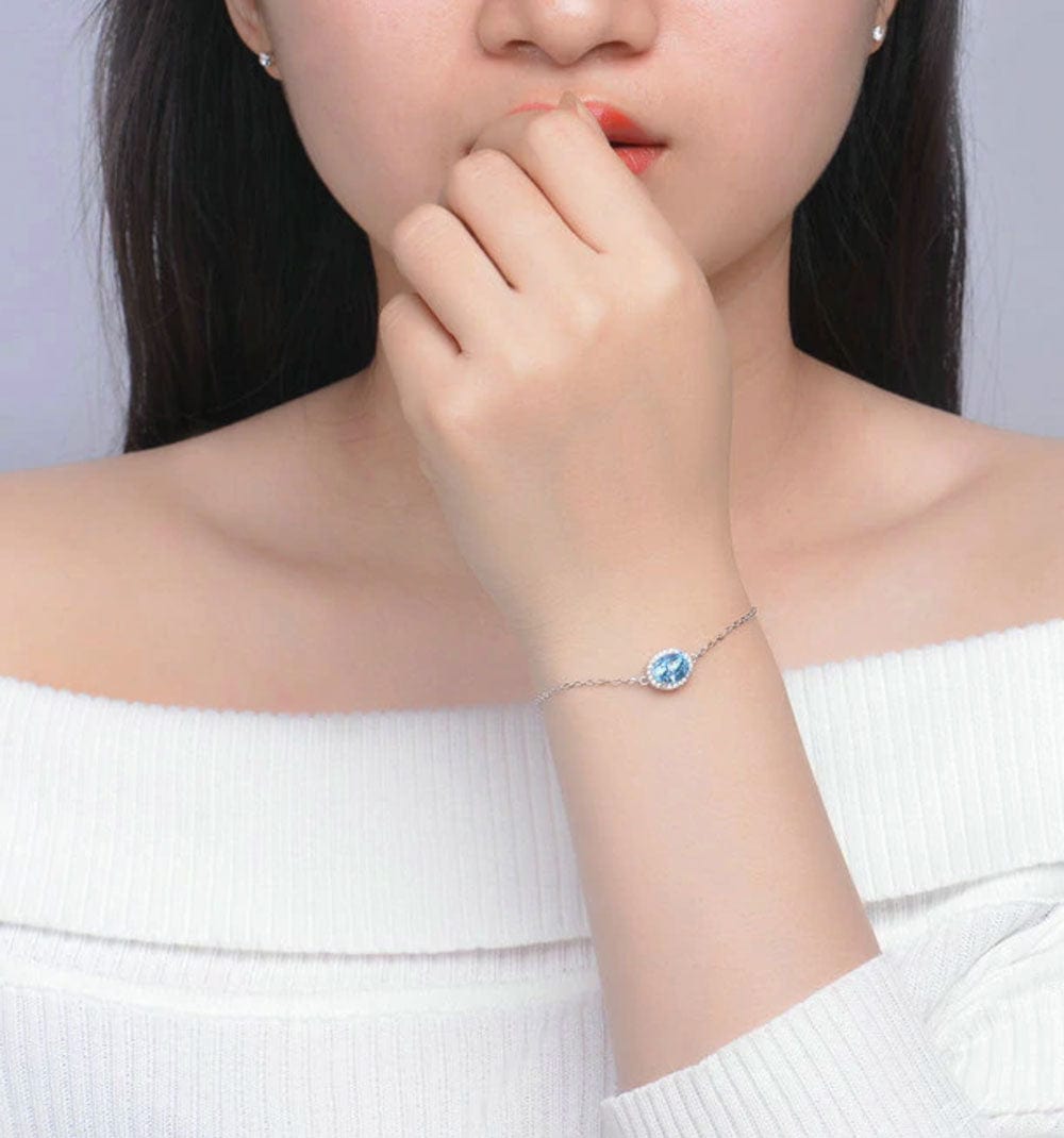 Bracelet Topaze "Diana" en Argent 925