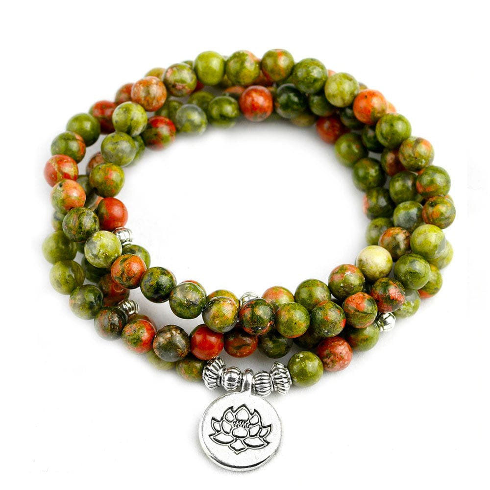 Bracelet Unakite Mâla "Paule"