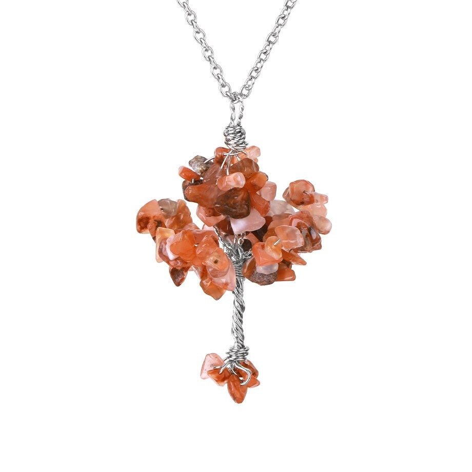 Collier Agate Rouge "Dina"