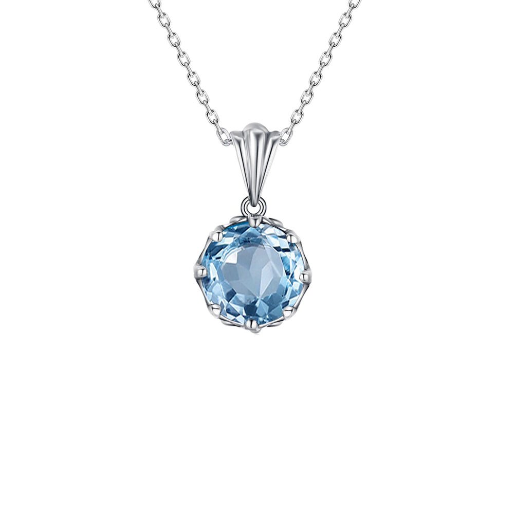 Collier Aigue Marine "Elisa" en Argent 925