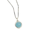 Collier Aigue Marine "Rebecca" en Argent 925