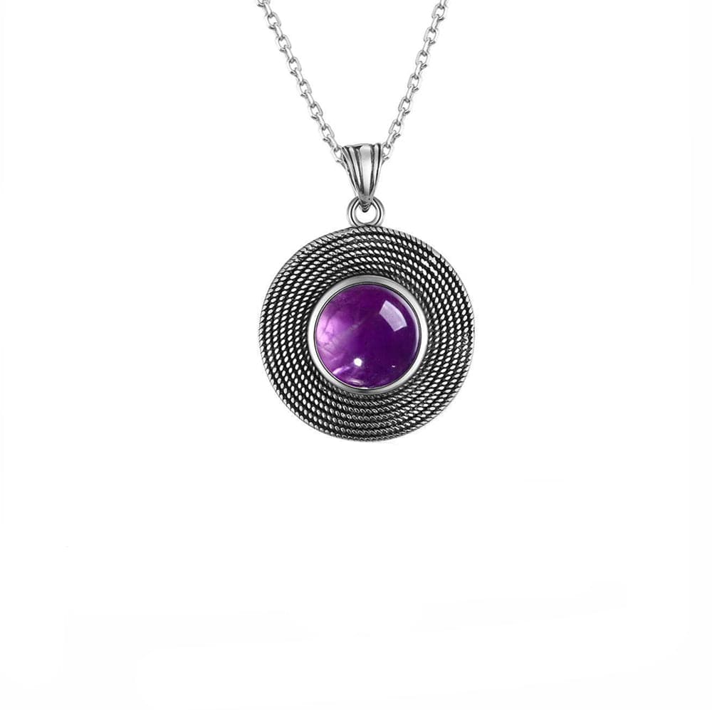 Collier Améthyste "Anna" en Argent Sterling