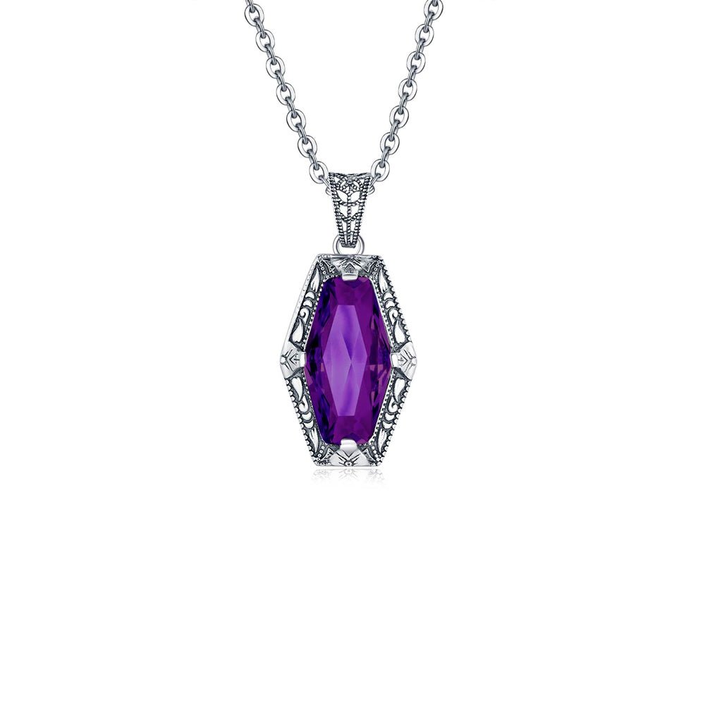 Collier Améthyste "Eugénie" en Argent 925