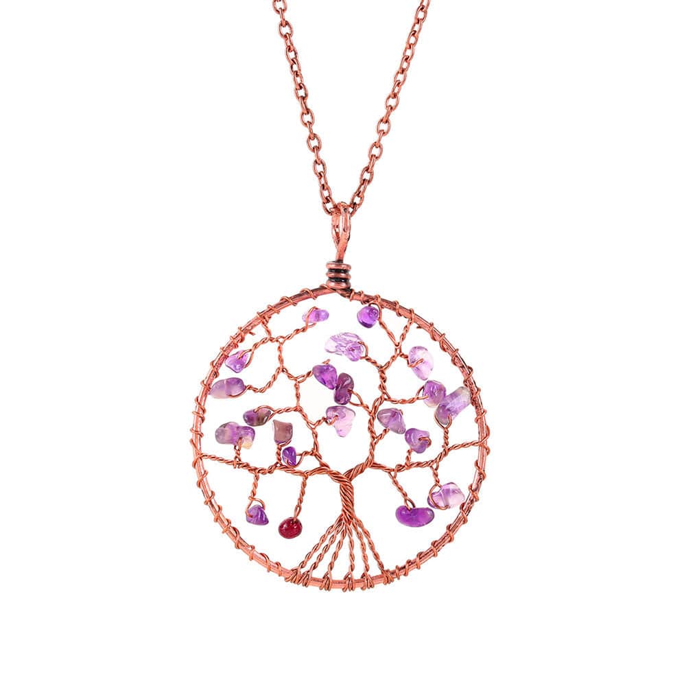 Collier Arbre Améthyste