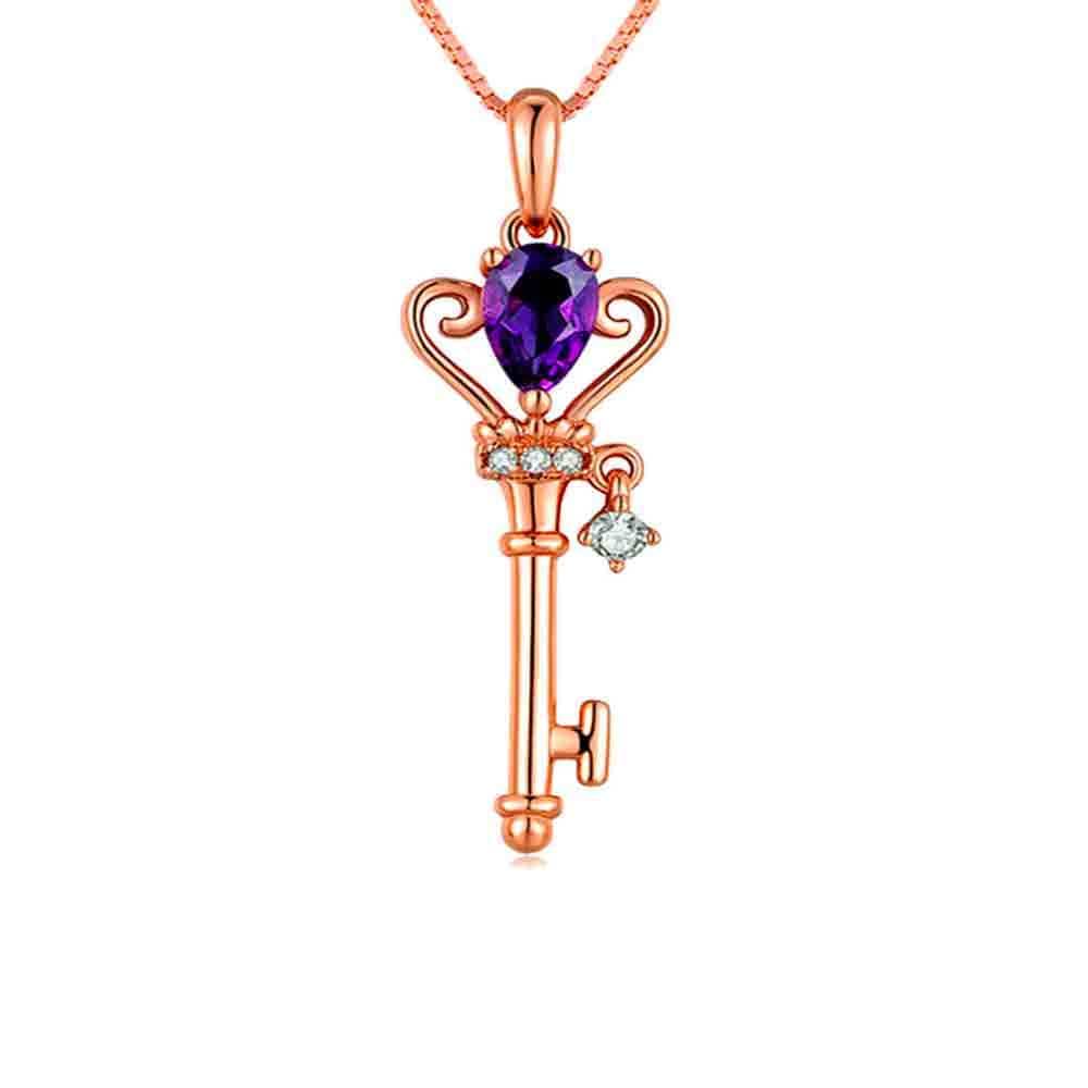 Collier Clef Améthyste