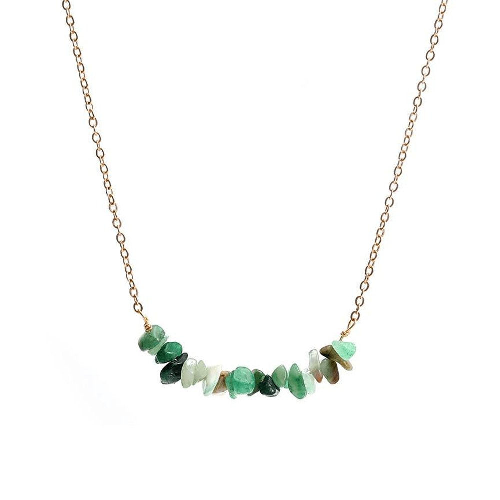 Collier Lithothérapie Aventurine Verte