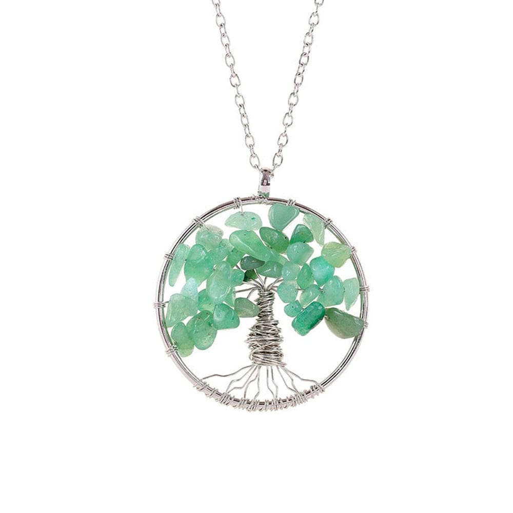 Collier Arbre Aventurine Verte