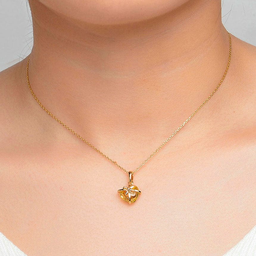 Collier Citrine "Lou" en Argent 925