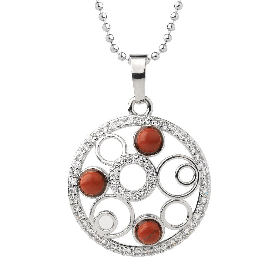 Collier Jaspe Rouge "Asma"