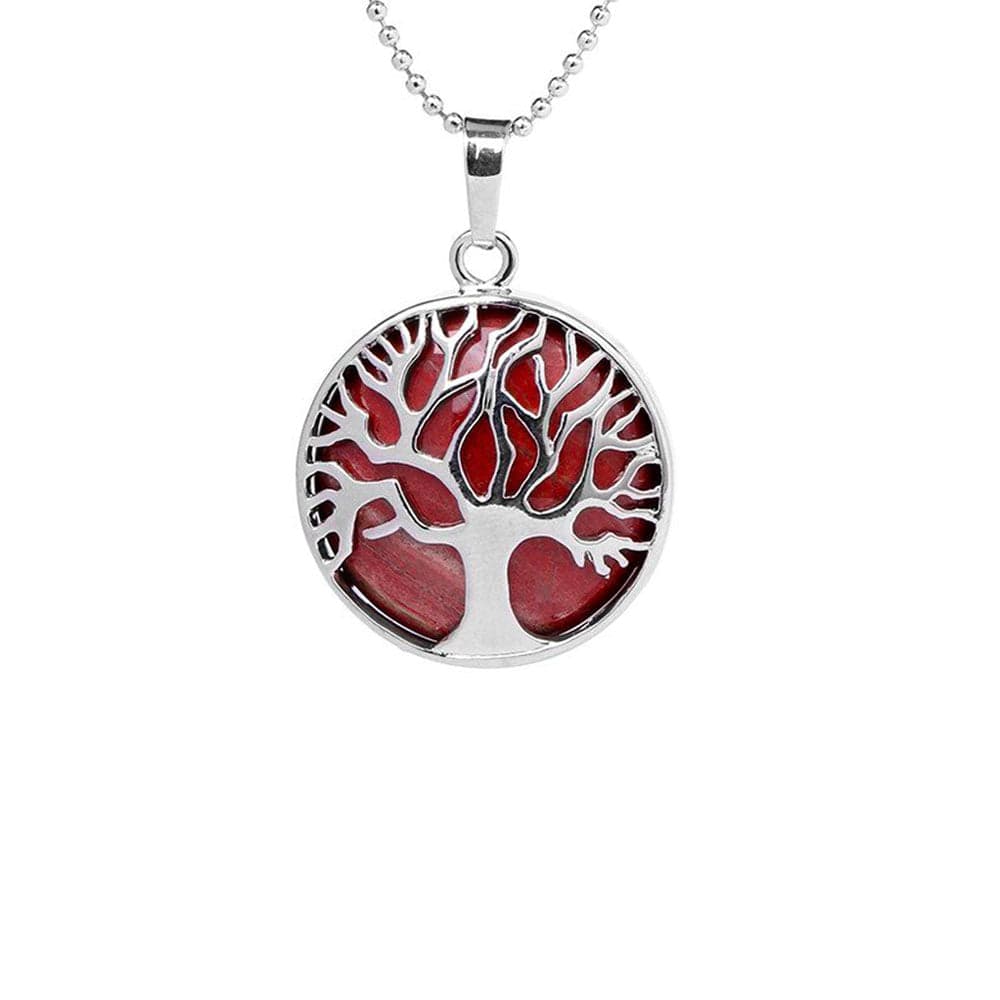 Collier Jaspe Rouge "Judith"