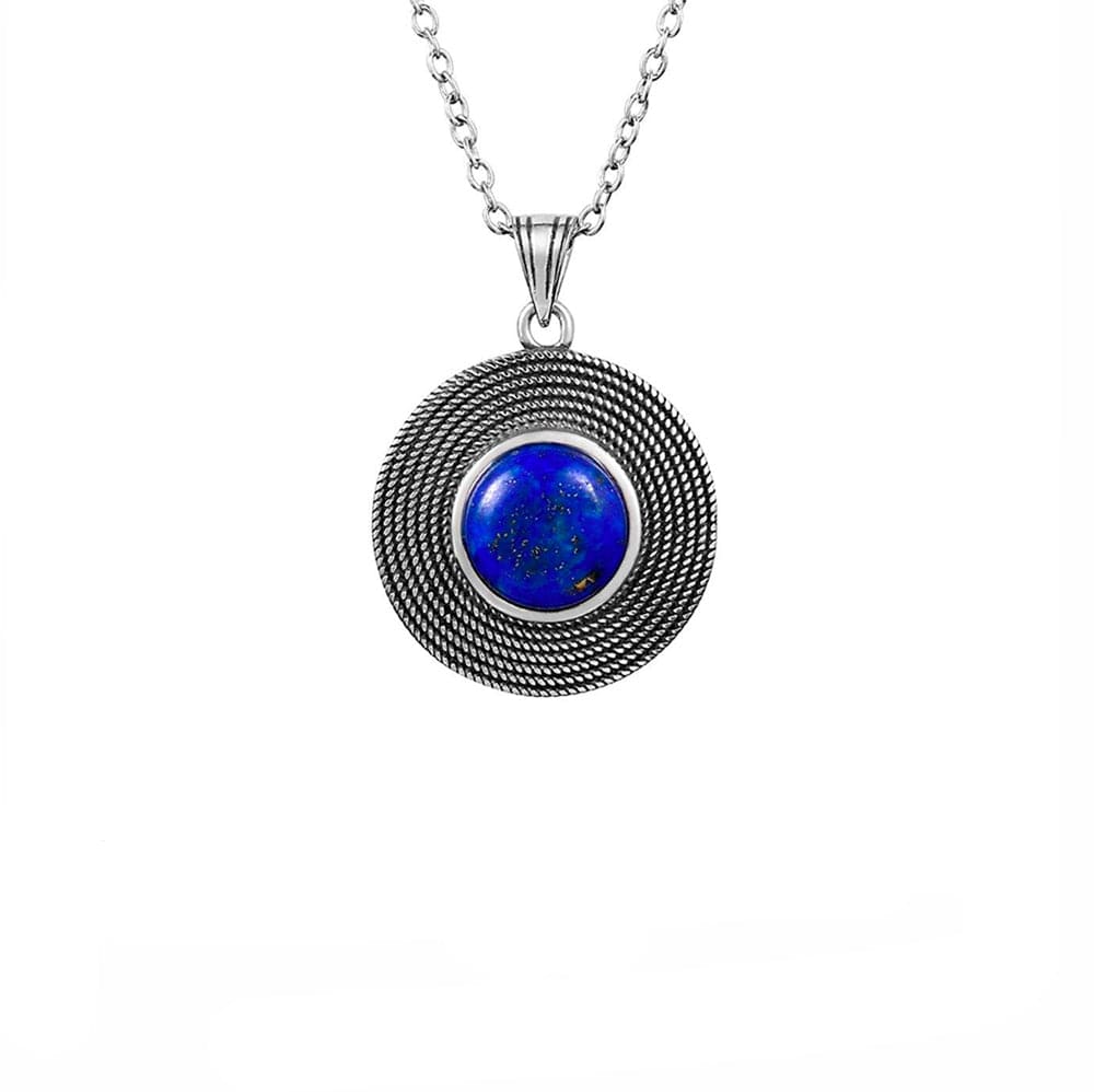 Collier Lapis Lazuli "Elina" en Argent 925