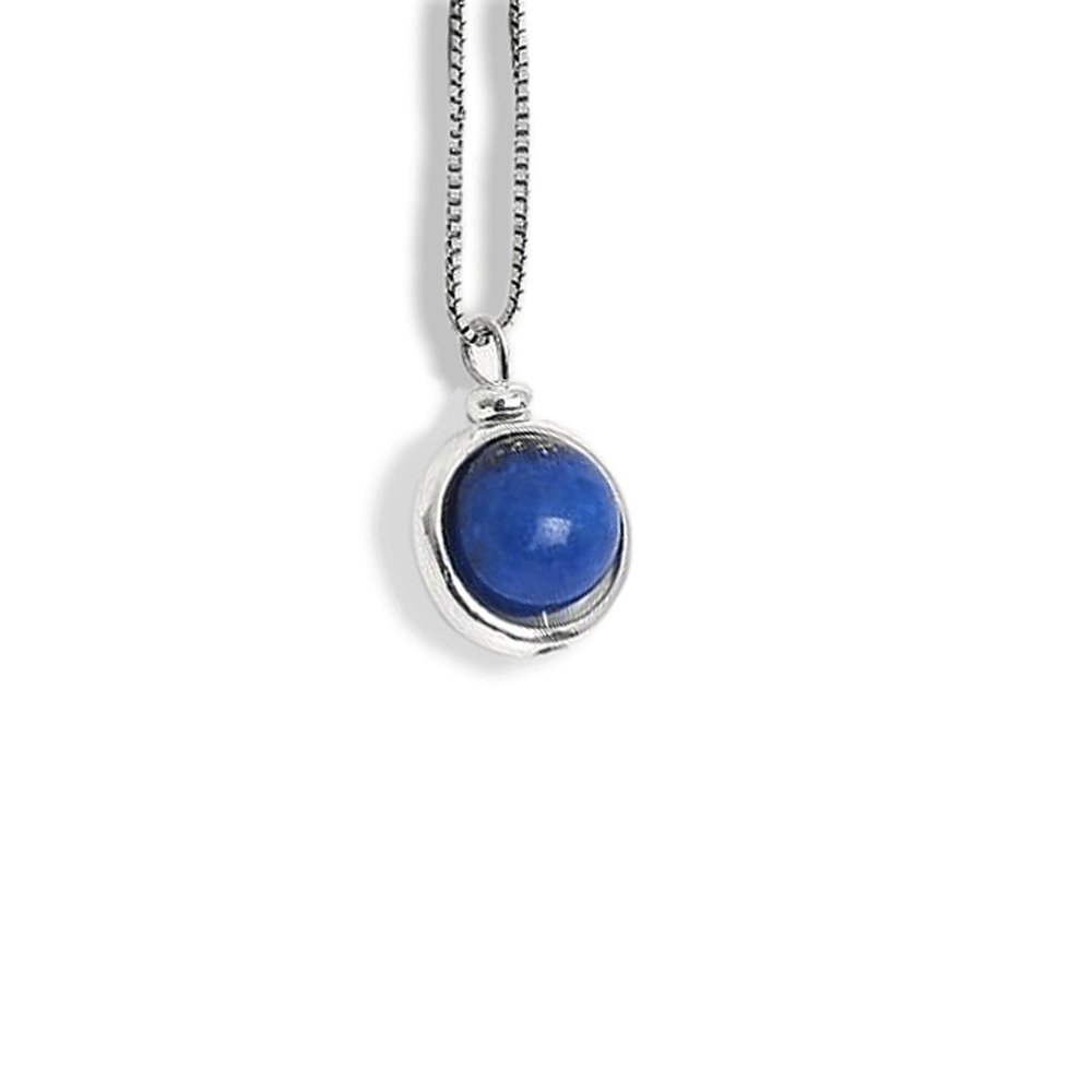 Collier Lapis Lazuli "Pia" en Argent 925