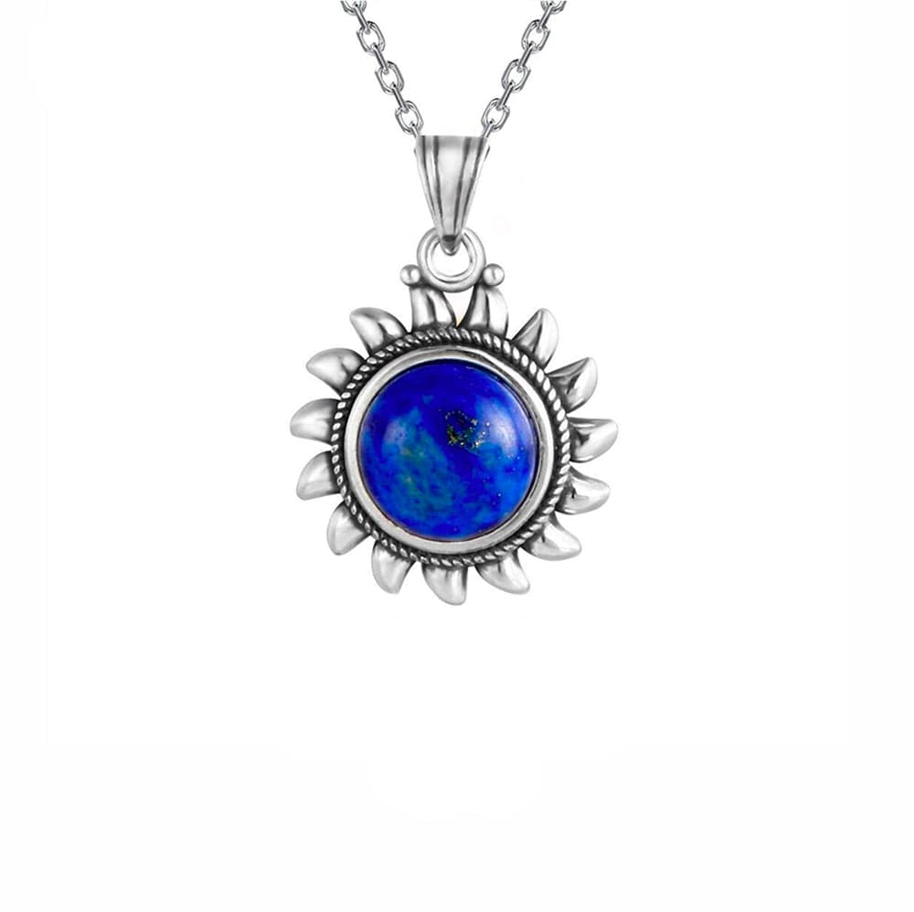 Collier Lapis Lazuli "Sunny" en Argent 925